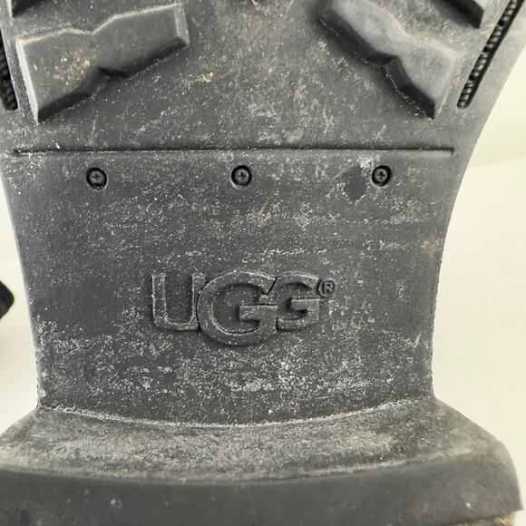 UGG Silva‎ black suede Moto boots W-6 - Picture 10 of 10